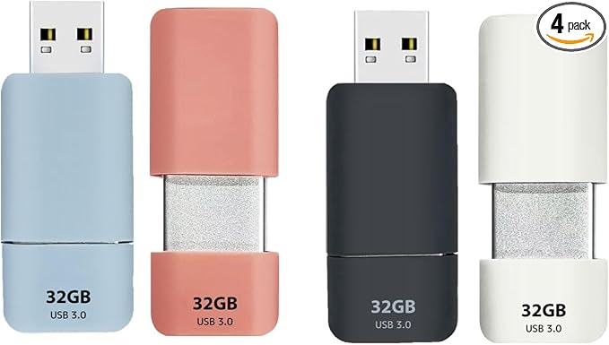 GIGASTONE 32GB Flash Drive Z60NB USB 3.2 Gen 1, Ultra Fast, Retractable Capless by Gigastone