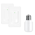 Remote Control E26 E27 Light Bulb Socket Adapter, Max 500W, No Wiring Needed by greencycle