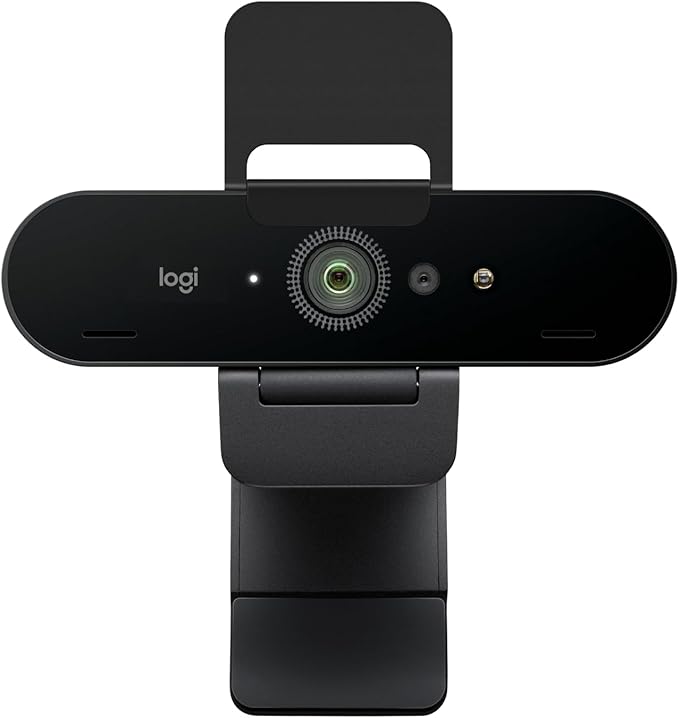 Logitech Brio 4K Webcam, Video Calling, Noise-Cancelling mic, HD Auto Light by Logitech