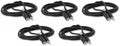 Five Pack of YCS Basics 6 Foot 3.5mm Headphone Extension Cables Male/Female by YCS+basics