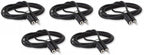 Five Pack of YCS Basics 6 Foot 3.5mm Headphone Extension Cables Male/Female by YCS+basics
