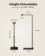 Extended Tablet Floor Stand, 360 Rotating Adjustable iPad Floor Holder - Image 4