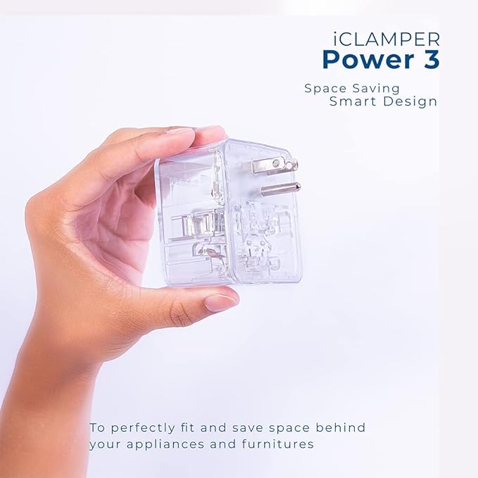 Clamper 3-Outlet Surge Protector 1800 Joules, - Image 7