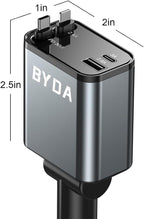 Fast Charger 4 in 1 Retractable Car Charger 69W - Image 4