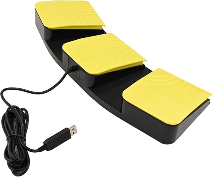 USB Foot Pedal for PC Gaming, Optical Control Foot Switch, Computer Map Mouse - Image 3