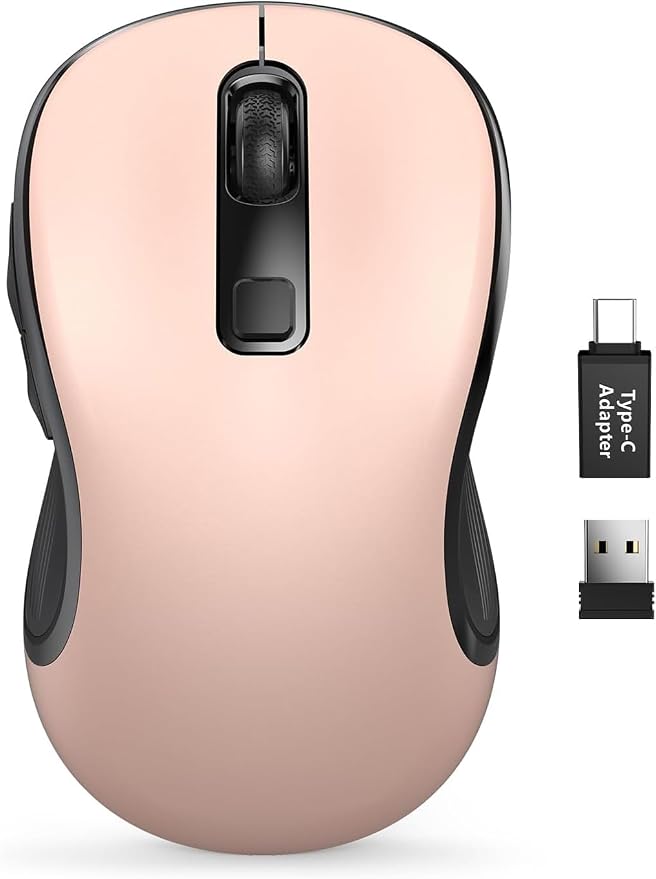 Trueque Wireless Mouse for Laptop, 2.4GHz Ergonomic Computer Mouse by Trueque