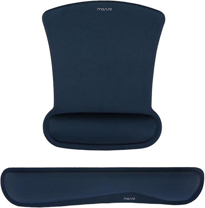 MOSISO Wrist Rest Support for Mouse Pad & Keyboard Set, Ergonomic Mousepad by MOSISO