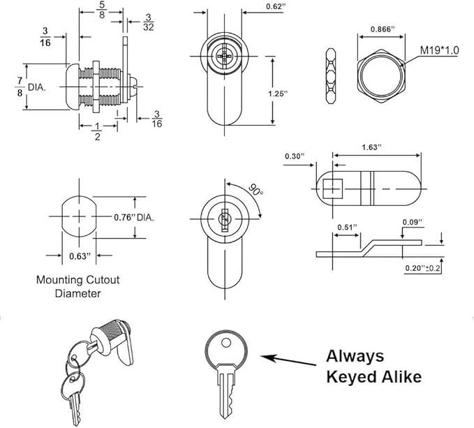 Cabinet Cam Lock - Image 7