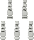 LeMotech 5Pcs NPT 1/2" IP68 Waterproof Cable Gland Flex Spiral Strain Relief by LeMotech