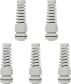 LeMotech 5Pcs NPT 1/2" IP68 Waterproof Cable Gland Flex Spiral Strain Relief by LeMotech