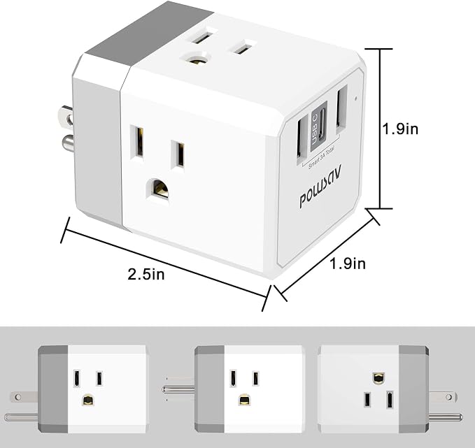 Cruise Ship Essentials, 3-Side Outlet Splitter - Image 7