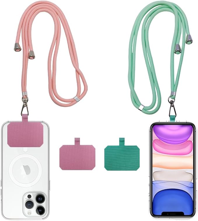 Cell Phone Lanyard, Universal Phone Strap, 2x Adjustable Neck Strap, 4x Pads by Unknown