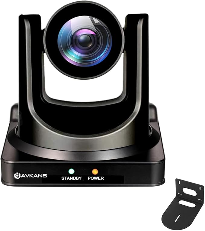 AVKANS NDI PTZ Camera, AI-Base Auto Frame Tracking Camera, 20X Zoom HDMI PTZ by AVKANS
