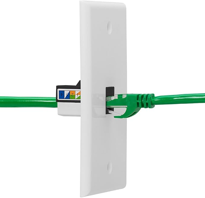 Cmple - Cat6 Keystone Jack Insert Punch Down RJ45 Connectors RJ45 90 Degree - Image 5