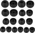 Earbud Tips - 9 Pairs Black Replacement Ear Tips Compatible by DMZHY