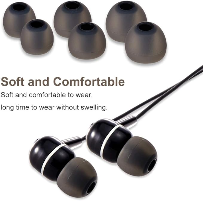 Earbud Tips Soft Silicone Earbuds Replacement Tips Fit - Image 4