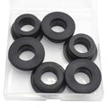 6 Pcs 1" Drill Hole, 5/8" ID Silicone Rubber Grommets by BOPOREAE