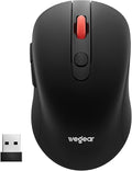 wegear USB Wireless Mouse for Laptop PC Mac, 2.4GHz Cordless Mouse by wegear