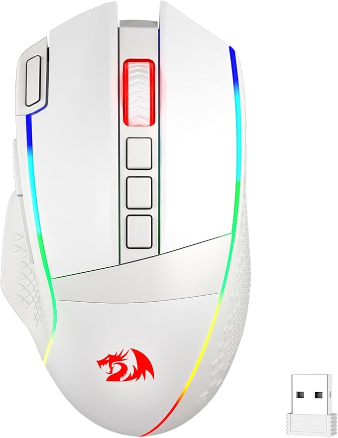 Redragon M991 Wireless Gaming Mouse, 26000 DPI 3-Mode Gamer Mice w/Rapid Fire by REDRAGON