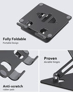 Tablet Stand Holder for Desk, Adjustable Desktop Tablet Holder, Foldable - Image 3