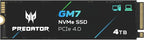 Predator GM7 4TB SSD: M.2 2280 PCIe Gen 4 x4 NVMe 2.0, Read Speed Up to 7400 by Acer