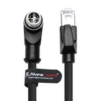 Alvin's Cables M12 X-Code 8 Pin Male to RJ45 Ethernet Cable - Image 2