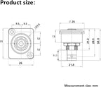 PENGLIN 5PCS BNC D Series Panel-Mount Connector, Coaxial BNC Female to Female - Image 6