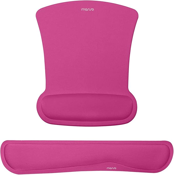 MOSISO Wrist Rest Support for Mouse Pad & Keyboard Set, Ergonomic Mousepad by MOSISO