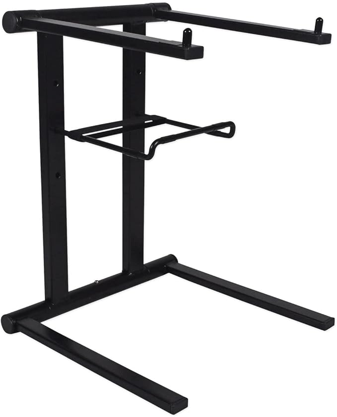 Rockville RLS2400 Lightweight Folding DJ Laptop Stand, Adjustable Height by Rockville