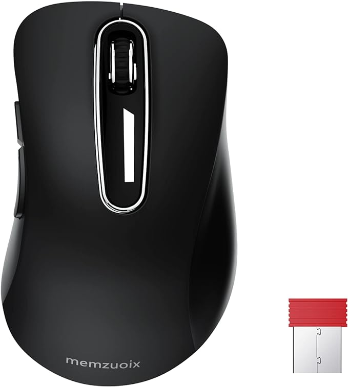 memzuoix 2.4G Wireless Mouse, 1400 DPI Computer Mouse by memzuoix