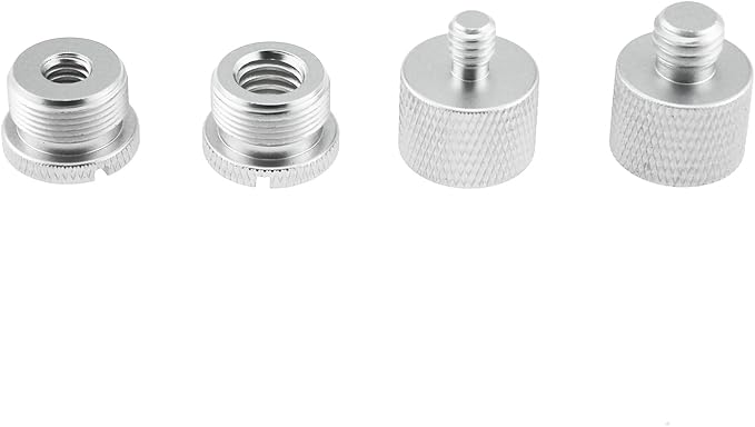 TAODAN 8PCS Black and Silver Aluminum Alloy Microphone Adapter Screws Set - Image 2