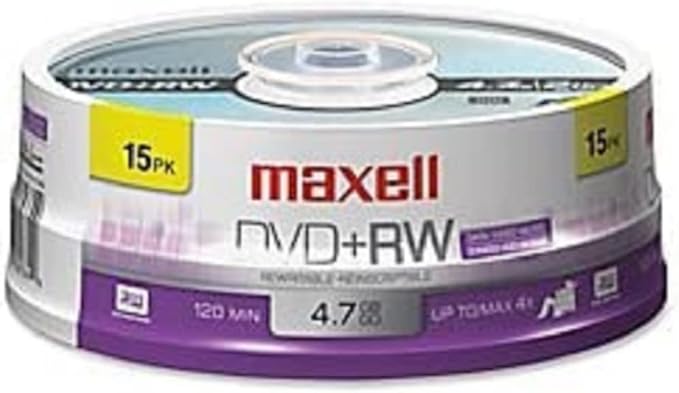 Maxell Dvd+rw Rewritable Disc, 4.7 Gb by Maxell