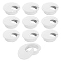 2" White Desk Grommet, JTemgle Plastic Cable Hole Cover Computer Table Cord by JTemgle