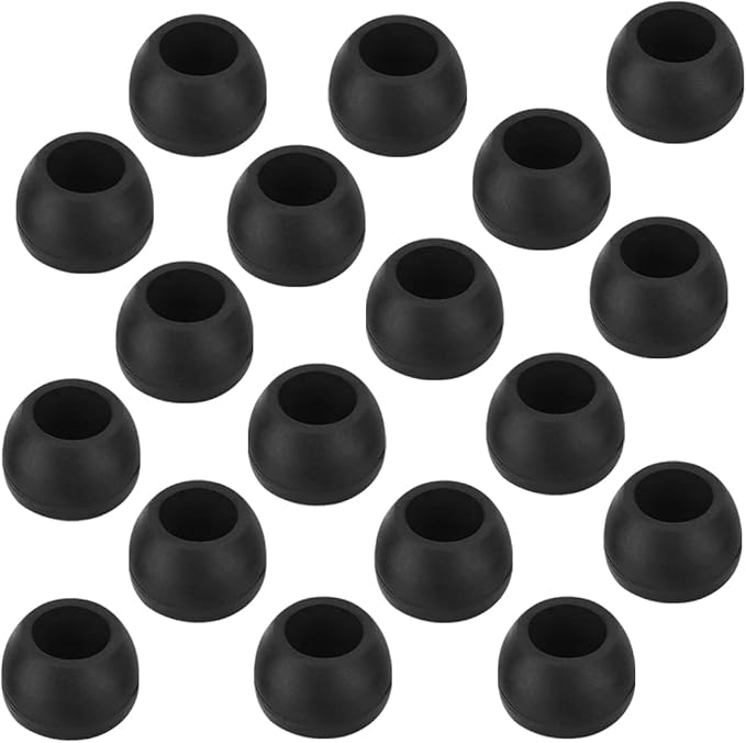 Earbud Tips - 9 Pairs, Compatible - Black by DMZHY