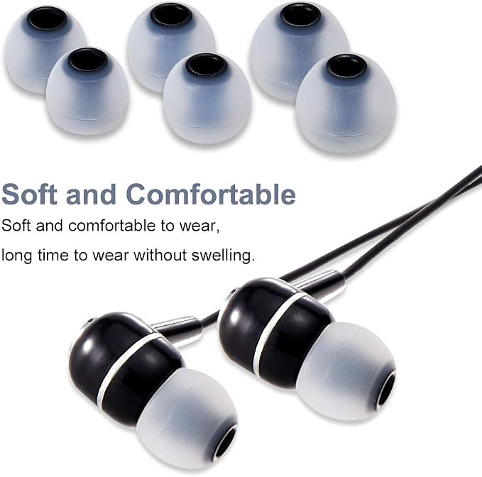 Earbud Tips Soft Silicone Earbuds Replacement Tips Fit - Image 4