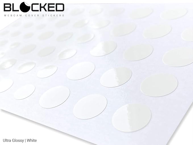 BLOCKED Stackable Webcam/Camera Vinyl Covers | 57 Low-Tack Restickable Webcam - Image 4