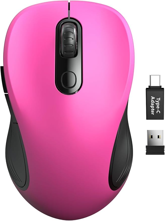 Trueque Wireless Mouse for Laptop, 2.4GHz Ergonomic Computer Mouse by Trueque