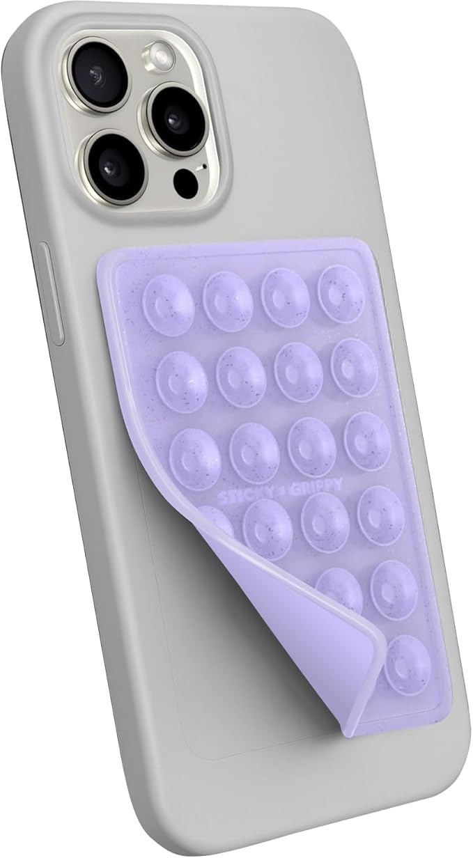 Suction Phone Case Mount, Sillicon Adhesive Phone Accessory by StickyGrippy