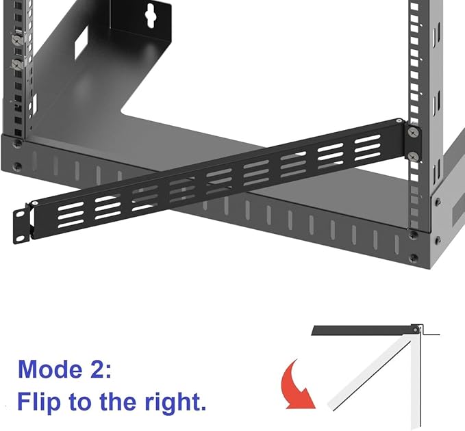 1U Hinged Vented Rack Mount Blank Panel Spacer - Image 4