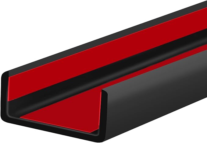 Rubber Edge Trim, 1-3/4 inch Wide U Channel Edge Trim, Big Size U Shaped Trim by Protalwell