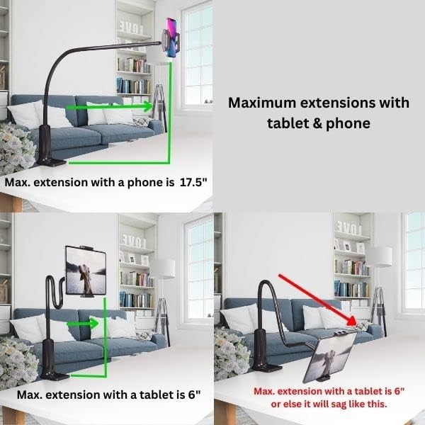 LEVO Clamping Gooseneck Phone and Tablet Mount Holder - Image 8