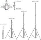 Stainless Steel Photography Video Tripod Stand, Spring Cushioned Heavy Duty - Image 3