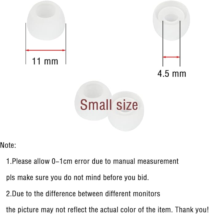 Silicone Small Replacement Earbud Tips Eartips - Image 3