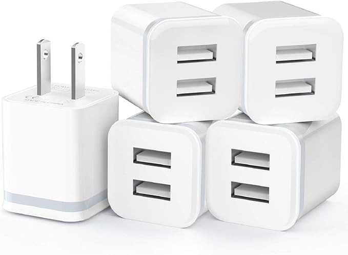 USB Wall Charger, 8/7/6 Plus, Android Phones by LUOATIP