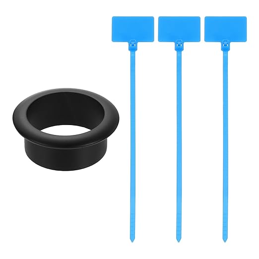 uxcell Desk Grommet, 1-9/16" Zinc Alloy Cable Hole Cover Wire Cord Organizer by uxcell