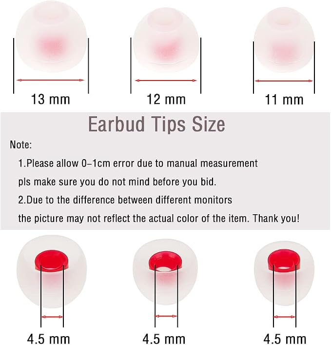 18 Pairs Silicone Earbud Tips Replacement Ear Tips - Image 3