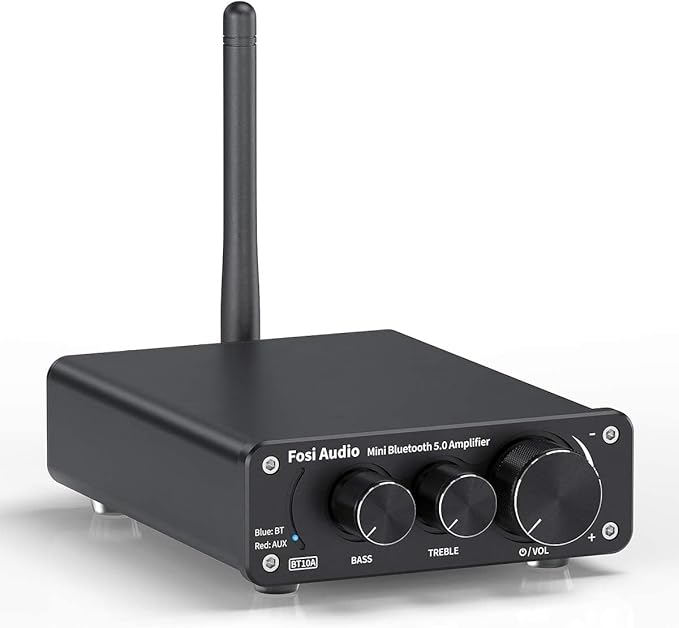 Fosi Audio BT10A Bluetooth 5.0 Stereo Audio Amplifier Receiver 2 Channel Class by FosiAudio