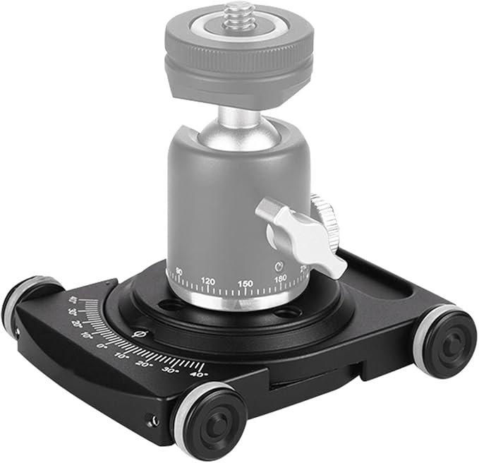 Camera Slider, Camera Car Aluminium Alloy 4 Wheeled Tabletop Slider by Unknown
