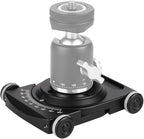 Camera Slider, Camera Car Aluminium Alloy 4 Wheeled Tabletop Slider by Unknown