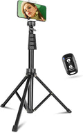 Aureday 67" Phone Tripod, Extendable Cell Phone and Camera Tripod Stand by Aureday